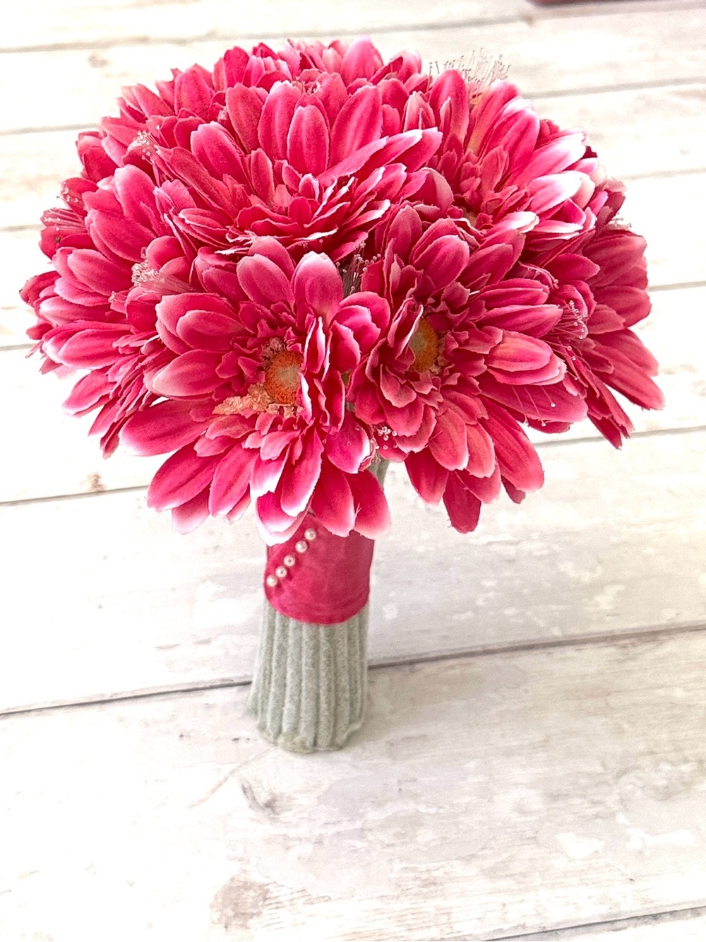 Bouquet of Pink Carnations Artificial Faux Flowers Bundle Set